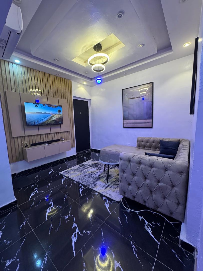 One-bedroom apartment interior, Akoka short-let
